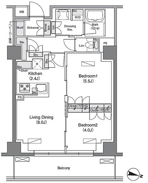 ソライエアイル練馬北町 ｜東京都練馬区北町３丁目(賃貸マンション2LDK・3階・50.77㎡)の写真 その2