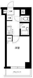 ヴェルステージ練馬 2階1Kの間取り