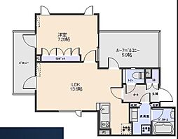 auikugayama 1LDKの間取図画像