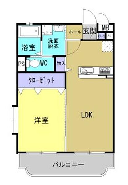 メゾン仲沢 106｜茨城県神栖市大野原３丁目(賃貸マンション1LDK・1階・40.15㎡)の写真 その2