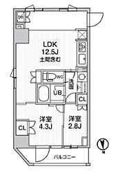 nido新御徒町 2LDKの間取図画像