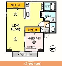 ハイツ・ウィンディ 1LDKの間取図画像