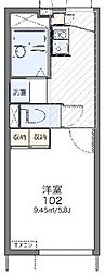 レオパレス西ノ前ハイツ 1Kの間取図画像