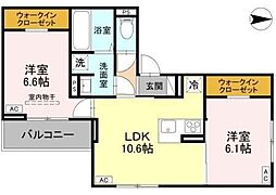 間取図画像 2LDK
