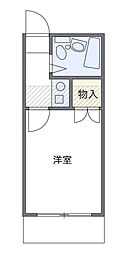 レオパレスフォンテーヌ 1Kの間取図画像