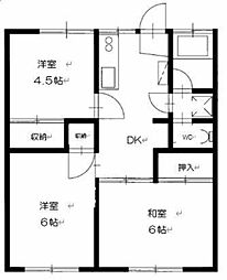 久保田マンション 3階3DKの間取り