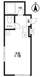 リード南大塚 ワンルームの間取図画像