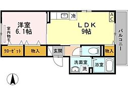 Osaka Metro長堀鶴見緑地線 蒲生四丁目駅 徒歩4分の賃貸アパート 3階1LDKの間取り