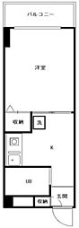 メゾンブランシュ 1Kの間取図画像