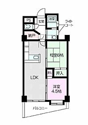 アウステル 2SLDKの間取図画像