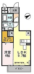 グッドフィールド2 1LDKの間取図画像