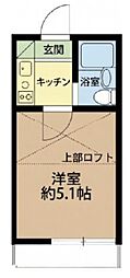 ライフピアアラモード 1Kの間取図画像