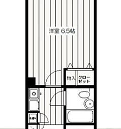 ライオンズマンション八王子第6 1Kの間取図画像