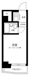 シティープラザ南麻布 ワンルームの間取図画像