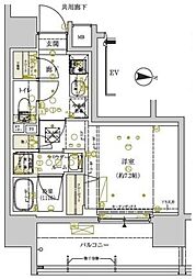 MAINSTAGERYOGOKU2 1Kの間取図画像