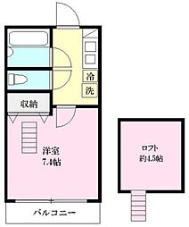 fit2004 1Kの間取図画像
