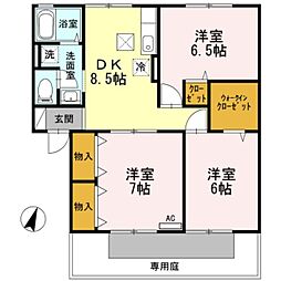 ソフィア横町A 3DKの間取図画像
