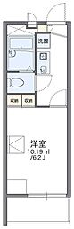 レオパレスロイヤルシティ茜 1Kの間取図画像