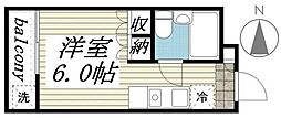 ラ・レジダンス・ド・V.I.P.パート1 ワンルームの間取図画像