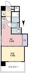 リトルズ西尾久 1DKの間取図画像