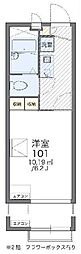 レオパレス城山2 1Kの間取図画像