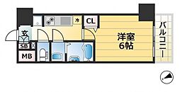 JR東海道・山陽本線 元町駅 徒歩7分の賃貸マンション 14階1Kの間取り