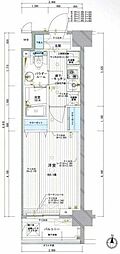 アクサス東京イースト 1Kの間取図画像