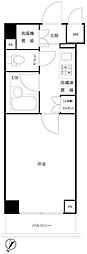 ルーブル武蔵小杉弐番館 1Kの間取図画像