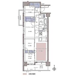 ディームス横濱青木町 2SLDKの間取図画像