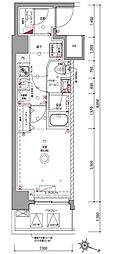 OMNIA FRAME 横濱吉野町 1Kの間取図画像