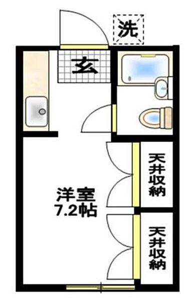 むつみハイツ 205｜神奈川県横浜市青葉区新石川４丁目(賃貸アパート1R・2階・15.94㎡)の写真 その2