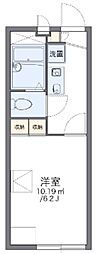 レオパレスワイズ 1Kの間取図画像