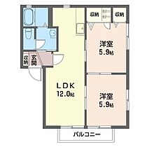 バリュージュIII 00102 ｜ 神奈川県厚木市山際426-1（賃貸アパート2LDK・1階・50.00㎡） その2