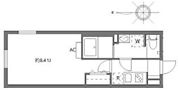 セレヌコート池袋本町 1Kの間取図画像