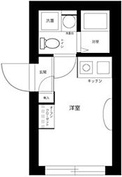 京王線 笹塚駅 徒歩7分の賃貸マンション 3階ワンルームの間取り