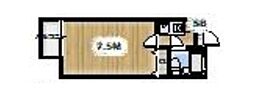 ペルソンヌ下依知 1Kの間取図画像