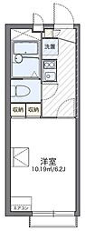 レオパレスエターナル2 1Kの間取図画像