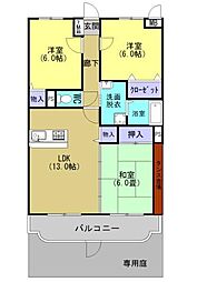 エトワール南台2 3LDKの間取図画像