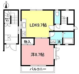 大場邸 1LDKの間取図画像