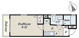 プライムアーバン西荻窪 1Kの間取図画像