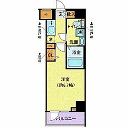 クレヴィスタ北綾瀬 1Kの間取図画像