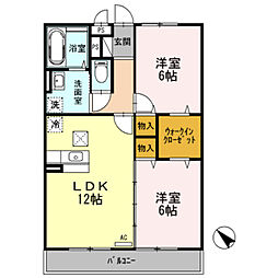 コンフォール瑞江8 2LDKの間取図画像