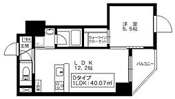 F.パークレジデンス東神奈川ANNEX 1LDKの間取図画像
