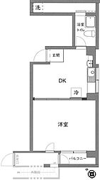 北大塚ハイム 1DKの間取図画像