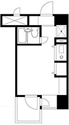 プライムアーバン大井町II 5階ワンルームの間取り