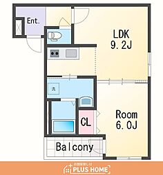 フジパレス和歌山美園 1LDKの間取図画像