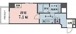 アムス四谷三丁目 1Kの間取図画像
