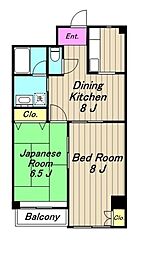 トーシン相模原ビル 2LDKの間取図画像