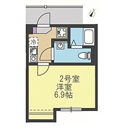 大和市南林間4丁目アパート 1Kの間取図画像