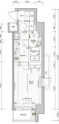 MAKESDESIGN池袋EAST 1Kの間取図画像